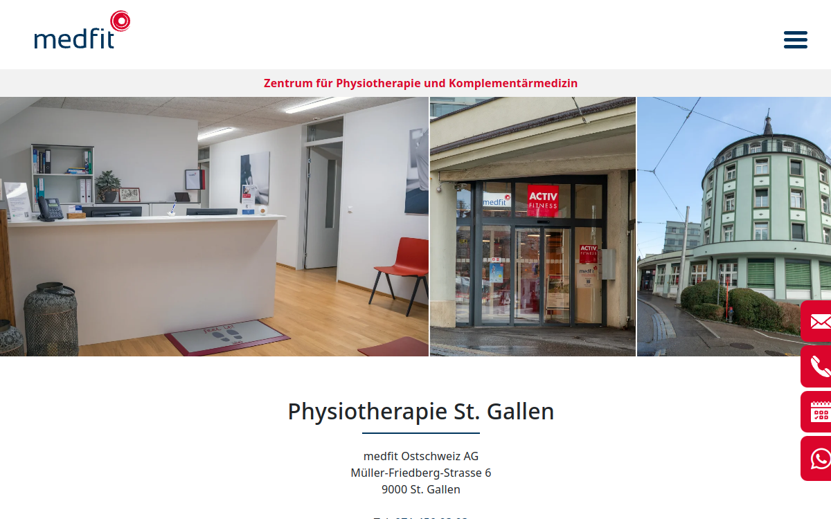 Physiotherapie St. Gallen | medfit